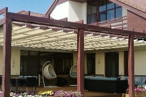 навес из акриловой ткани