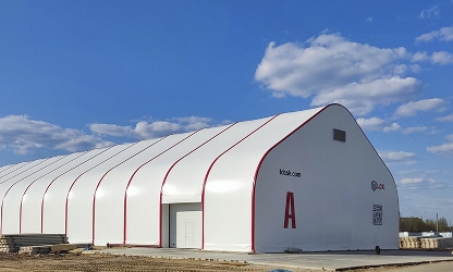 тентовые ангары ПВХ ткани