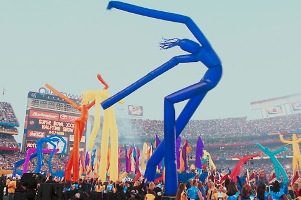 надувные фигуры Аэромен с покрытием полиуретан