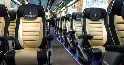 сиденья автобусов из кожзам 