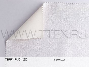 Terry 420 PVC Ткань мулетон хлопок антибактериальная, Турция