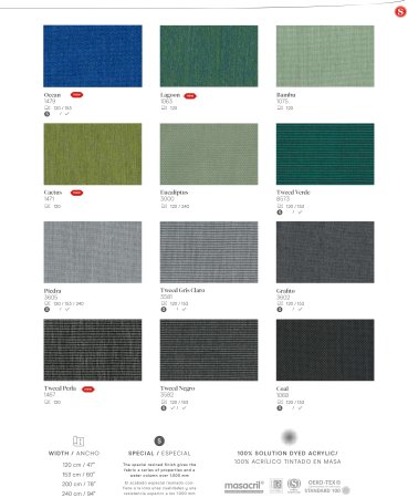 10 Lisos Lona Mosacril