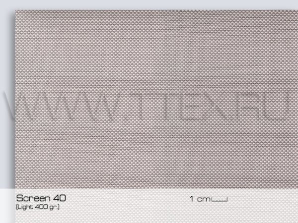 Screen 40 Сетчатая ткань Скрин солнцезащитная, Sauleda (Испания)