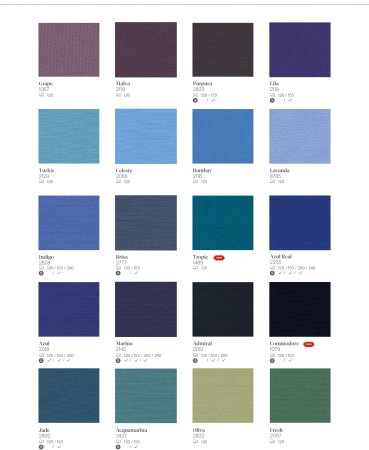 6 Lisos Lona Mosacril